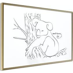 Arkiio Affisch Sleepy Koala [Poster] 90x60 Poster